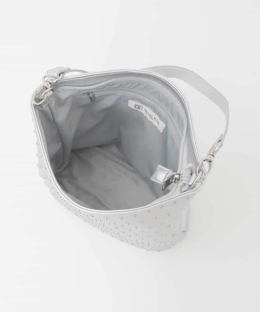 BPCGD52140 MK MICHEL KLEIN BAG(MK ミッシェルクラン バッグ) [2WAY/軽量]スタッズワンハンドルバッグ シルバー