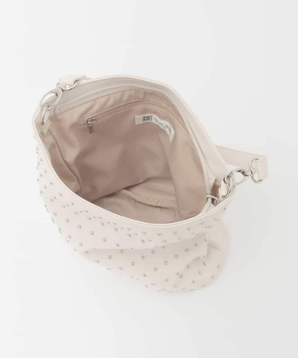 BPCGD52140 MK MICHEL KLEIN BAG(MK ミッシェルクラン バッグ) [2WAY/軽量]スタッズワンハンドルバッグ シルバー