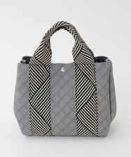 BPCGD53150 MK MICHEL KLEIN BAG(MK ミッシェルクラン バッグ) [2WAY/インバッグ付き]ヘリンボーンハンドルミニトートバッグ ネイビー