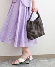 BPCGD54160 MK MICHEL KLEIN BAG(MK ミッシェルクラン バッグ) [2WAY/500g以下の軽量]バケツデザインメッシュバッグ イエロー