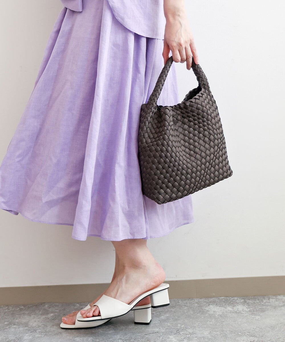 BPCGD54160 MK MICHEL KLEIN BAG(MK ミッシェルクラン バッグ) [2WAY/500g以下の軽量]バケツデザインメッシュバッグ イエロー