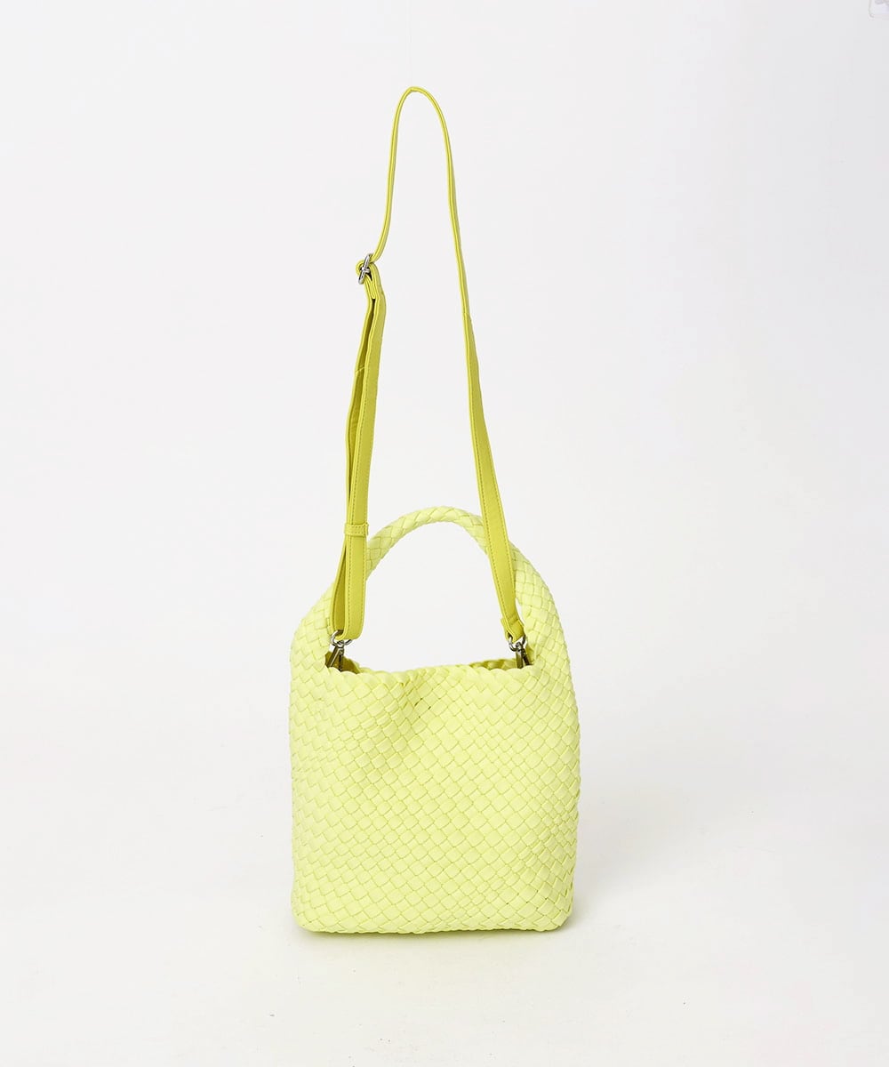 BPCGD54160 MK MICHEL KLEIN BAG(MK ミッシェルクラン バッグ) [2WAY]バケツデザインメッシュバッグ イエロー