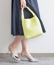 BPCGD54160 MK MICHEL KLEIN BAG(MK ミッシェルクラン バッグ) [2WAY]バケツデザインメッシュバッグ イエロー
