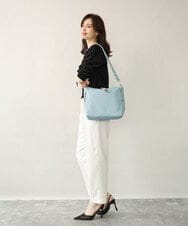 BPCGD62140 MK MICHEL KLEIN BAG(MK ミッシェルクラン バッグ) [2WAY]合成皮革パンチングワンショルダースクエアバッグ ブラウン