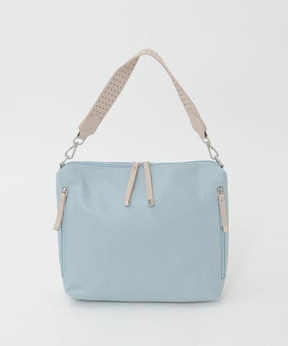 BPCGD62140 MK MICHEL KLEIN BAG [2WAY]合成皮革パンチングワンショルダースクエアバッグ