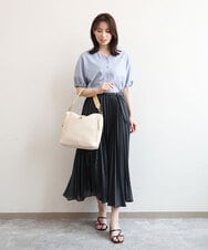 BPCGD62140 MK MICHEL KLEIN BAG(MK ミッシェルクラン バッグ) [2WAY]合成皮革パンチングワンショルダースクエアバッグ アイボリー×イエロー