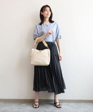 BPCGD62140 MK MICHEL KLEIN BAG(MK ミッシェルクラン バッグ) [2WAY]合成皮革パンチングワンショルダースクエアバッグ アイボリー×イエロー