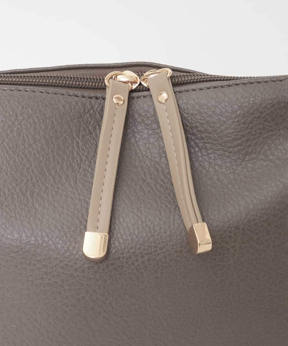 BPCGD62140 MK MICHEL KLEIN BAG(MK ミッシェルクラン バッグ) [2WAY]合成皮革パンチングワンショルダースクエアバッグ ブラウン