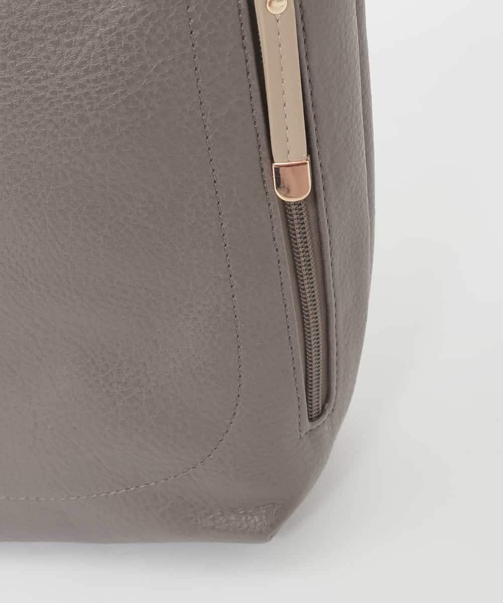 BPCGD62140 MK MICHEL KLEIN BAG(MK ミッシェルクラン バッグ) [2WAY]合成皮革パンチングワンショルダースクエアバッグ ブラウン