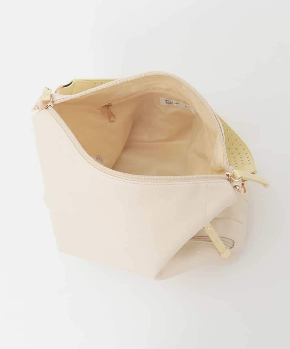 BPCGD62140 MK MICHEL KLEIN BAG(MK ミッシェルクラン バッグ) [2WAY]合成皮革パンチングワンショルダースクエアバッグ ブラウン