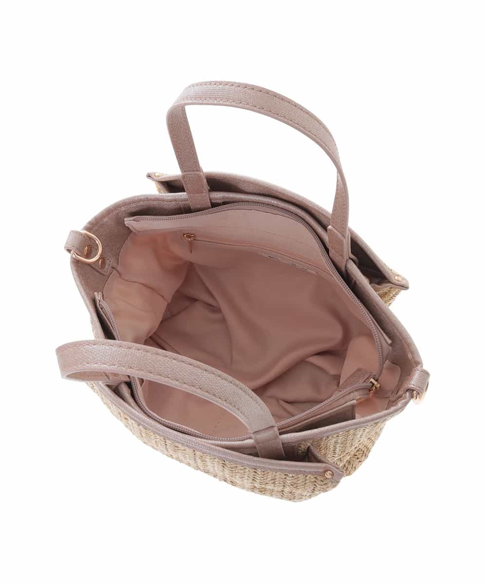 BPCGJ43130 MK MICHEL KLEIN BAG(MK ミッシェルクラン バッグ) 【販売停止】【2WAY】コンパクトメッシュトート グレー