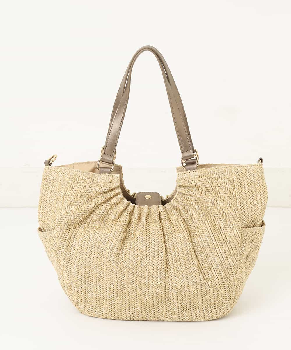 BPCGM34140 MK MICHEL KLEIN BAG(MK ミッシェルクラン バッグ) 【2WAY】メッシュトートバッグ ベージュ