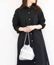 BPCGM39130 MK MICHEL KLEIN BAG(MK ミッシェルクラン バッグ) 巾着付きネットバッグ アイボリー