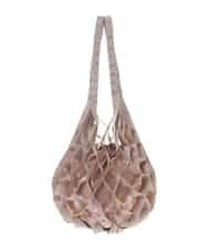 BPCGM39130 MK MICHEL KLEIN BAG(MK ミッシェルクラン バッグ) 巾着付きネットバッグ ベージュ