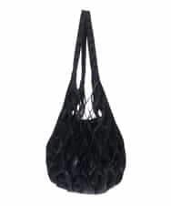 BPCGM39130 MK MICHEL KLEIN BAG(MK ミッシェルクラン バッグ) 巾着付きネットバッグ ブラック