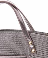 BPCGM43090 MK MICHEL KLEIN BAG(MK ミッシェルクラン バッグ) ［2WAY］ミニかごバッグ グレー