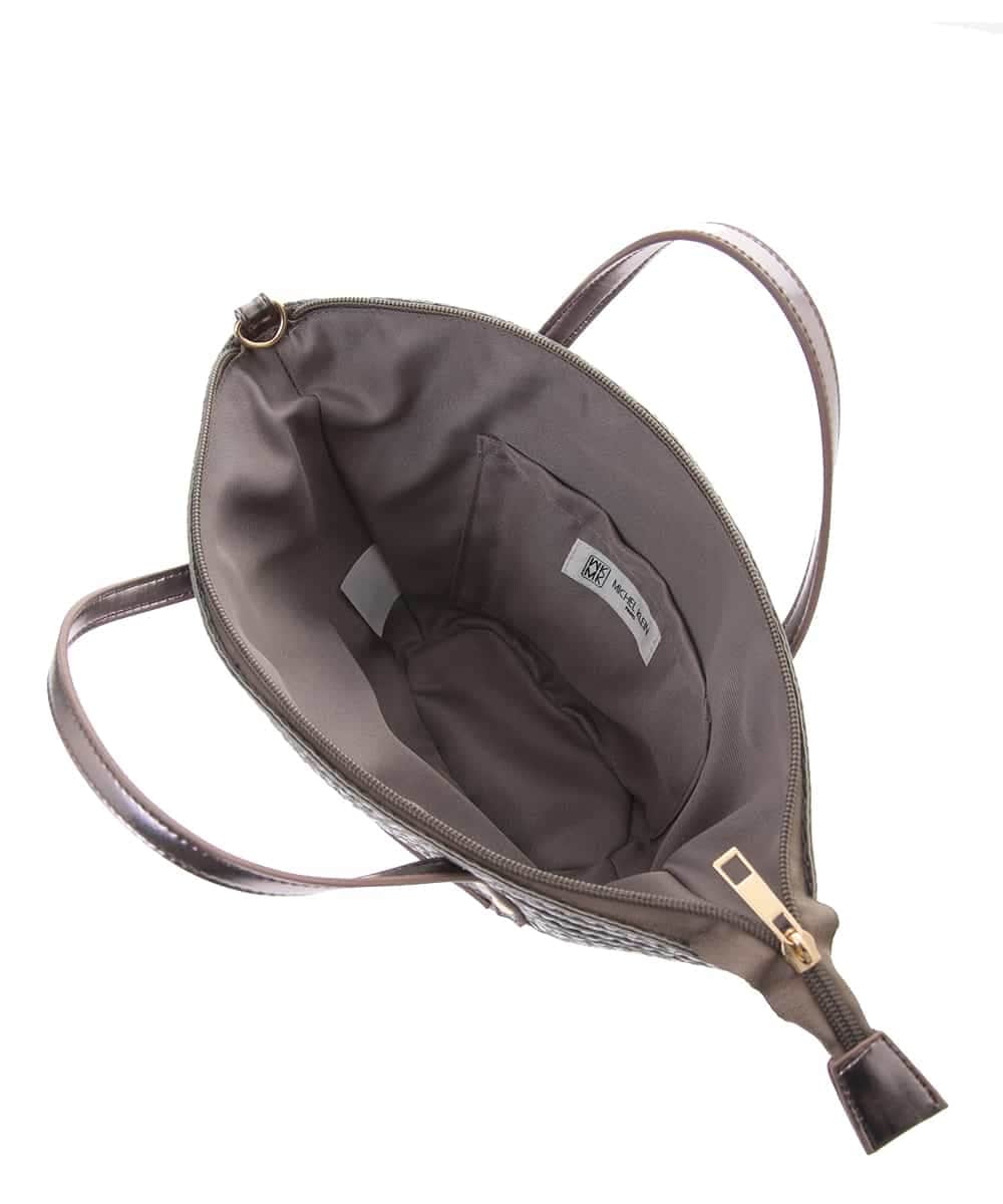 BPCGM43090 MK MICHEL KLEIN BAG(MK ミッシェルクラン バッグ) ［2WAY］ミニかごバッグ グレー
