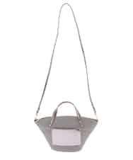 BPCGM43090 MK MICHEL KLEIN BAG(MK ミッシェルクラン バッグ) ［2WAY］ミニかごバッグ グレー