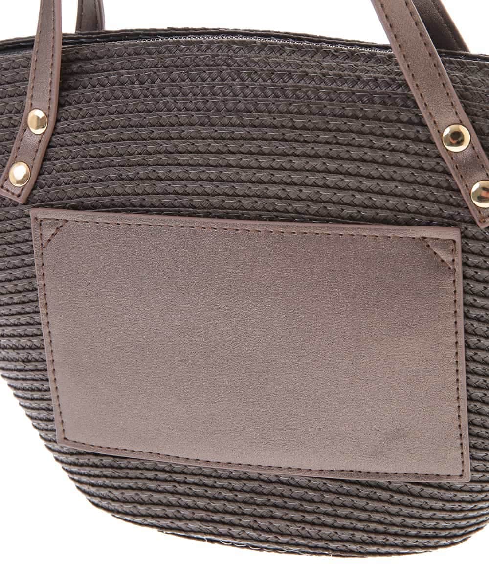 BPCGM43090 MK MICHEL KLEIN BAG(MK ミッシェルクラン バッグ) ［2WAY］ミニかごバッグ グレー