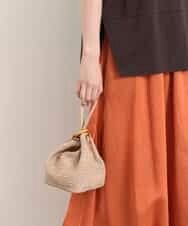 BPCGM53088 MK MICHEL KLEIN BAG(MK ミッシェルクラン バッグ) ストロー調編み込みミニバッグ ベージュ