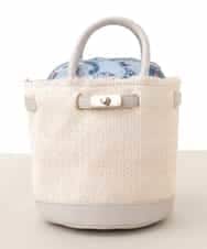 BPCGM54110 MK MICHEL KLEIN BAG(MK ミッシェルクラン バッグ) バケツ型カゴバッグ アイボリー