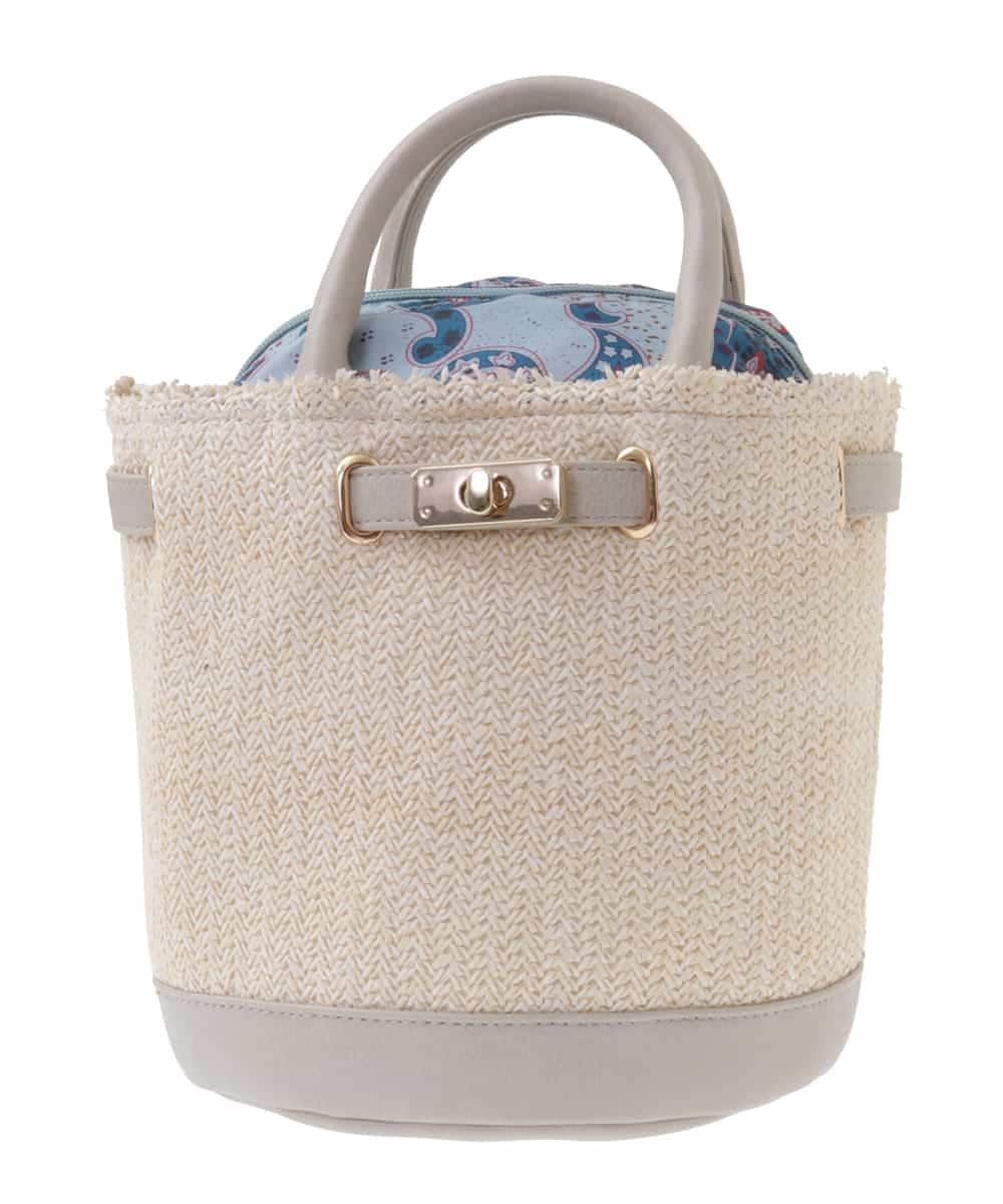 BPCGM54110 MK MICHEL KLEIN BAG(MK ミッシェルクラン バッグ) バケツ型カゴバッグ アイボリー