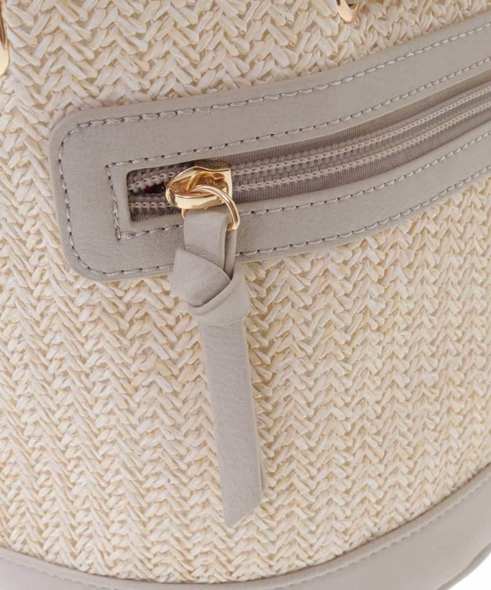 BPCGM54110 MK MICHEL KLEIN BAG(MK ミッシェルクラン バッグ) バケツ型カゴバッグ アイボリー