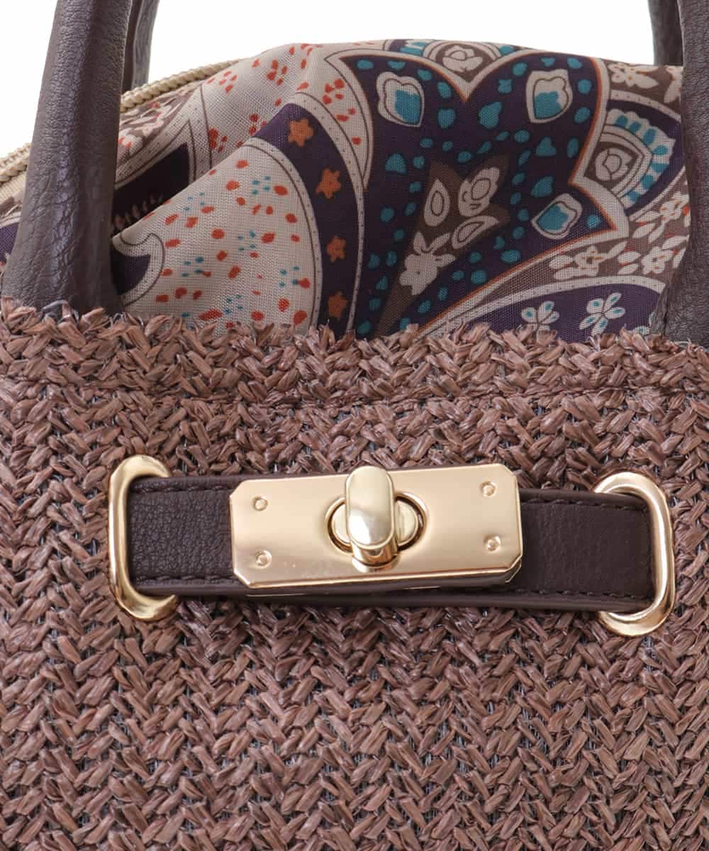 BPCGM54110 MK MICHEL KLEIN BAG(MK ミッシェルクラン バッグ) バケツ型カゴバッグ アイボリー