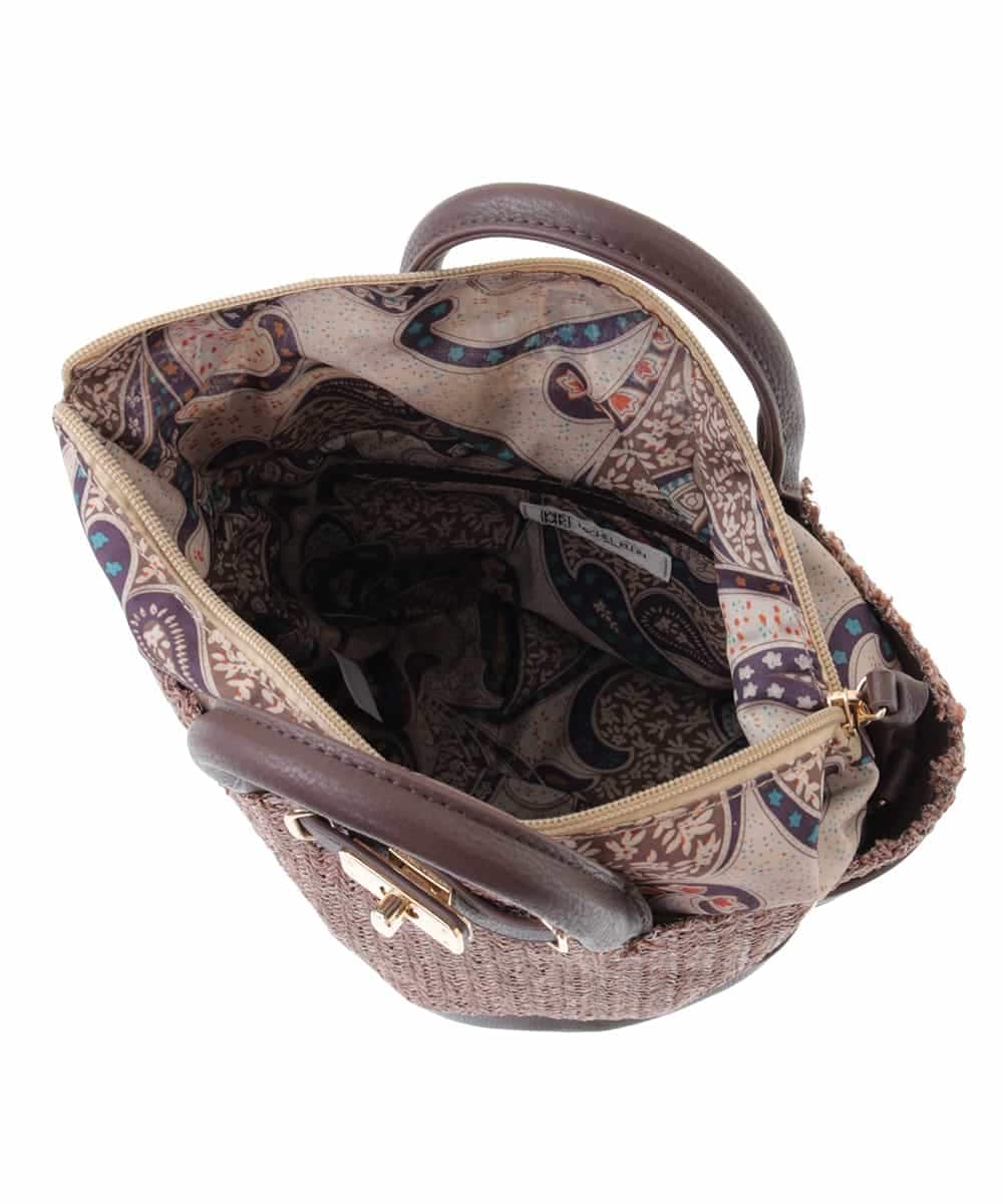 BPCGM54110 MK MICHEL KLEIN BAG(MK ミッシェルクラン バッグ) バケツ型カゴバッグ アイボリー