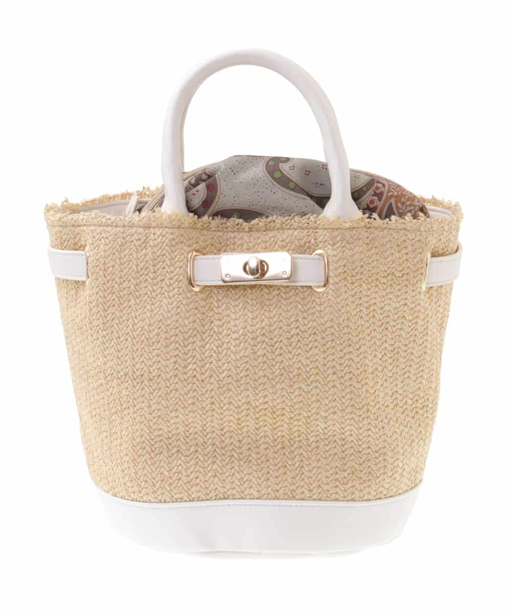 BPCGM54110 MK MICHEL KLEIN BAG(MK ミッシェルクラン バッグ) バケツ型カゴバッグ ベージュ