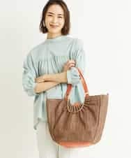BPCGP31140 MK MICHEL KLEIN BAG(MK ミッシェルクラン バッグ) [3WAY]編みデザイントートバッグ オレンジ