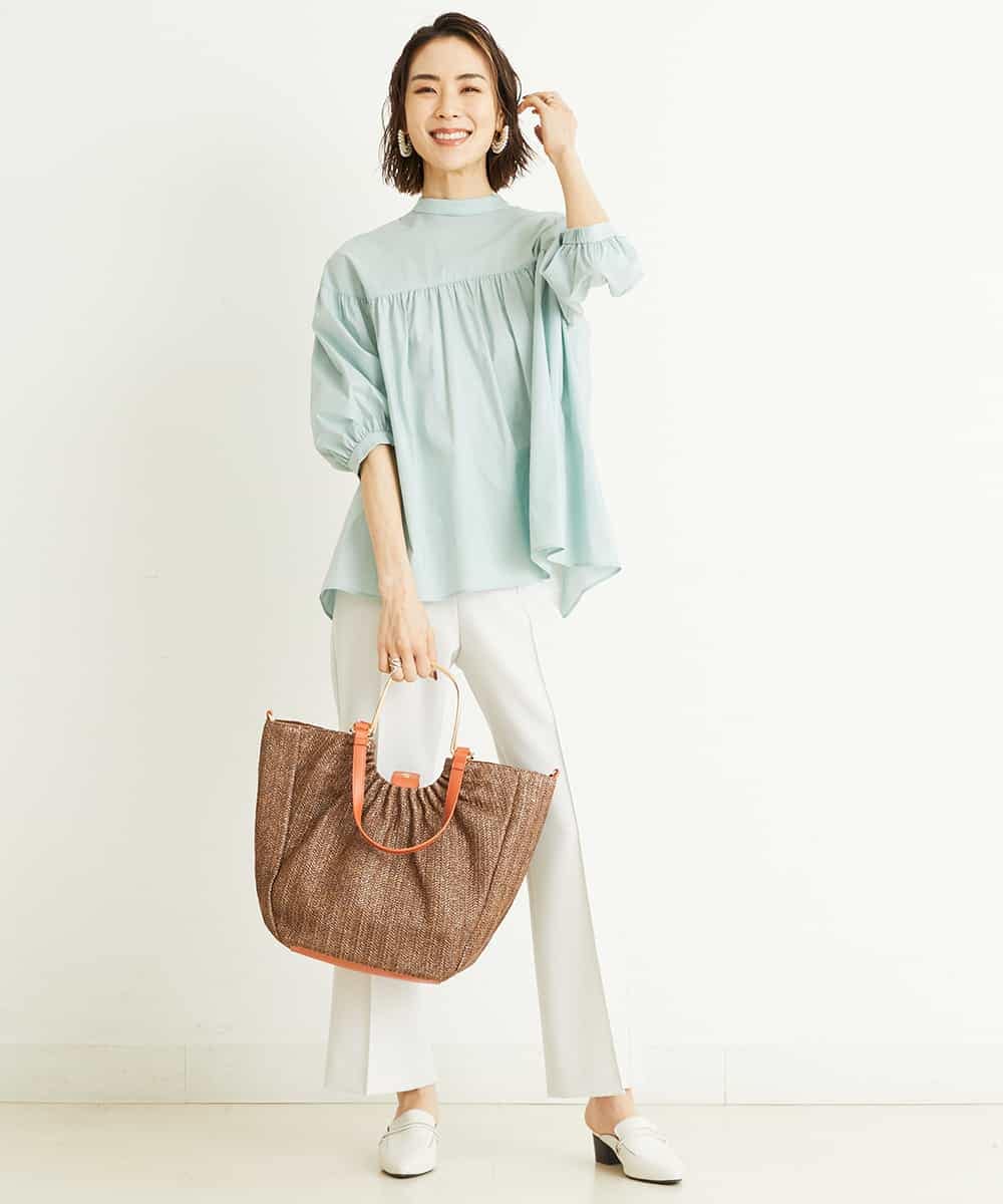 BPCGP31140 MK MICHEL KLEIN BAG(MK ミッシェルクラン バッグ) [3WAY]編みデザイントートバッグ オレンジ