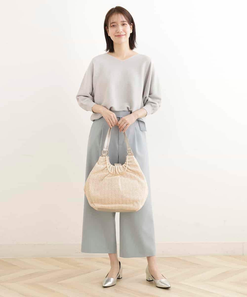 BPCGP31140 MK MICHEL KLEIN BAG(MK ミッシェルクラン バッグ) [3WAY]編みデザイントートバッグ アイボリー