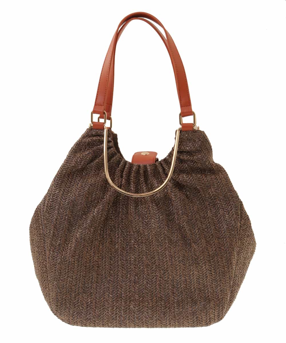 BPCGP31140 MK MICHEL KLEIN BAG(MK ミッシェルクラン バッグ) [3WAY]編みデザイントートバッグ オレンジ
