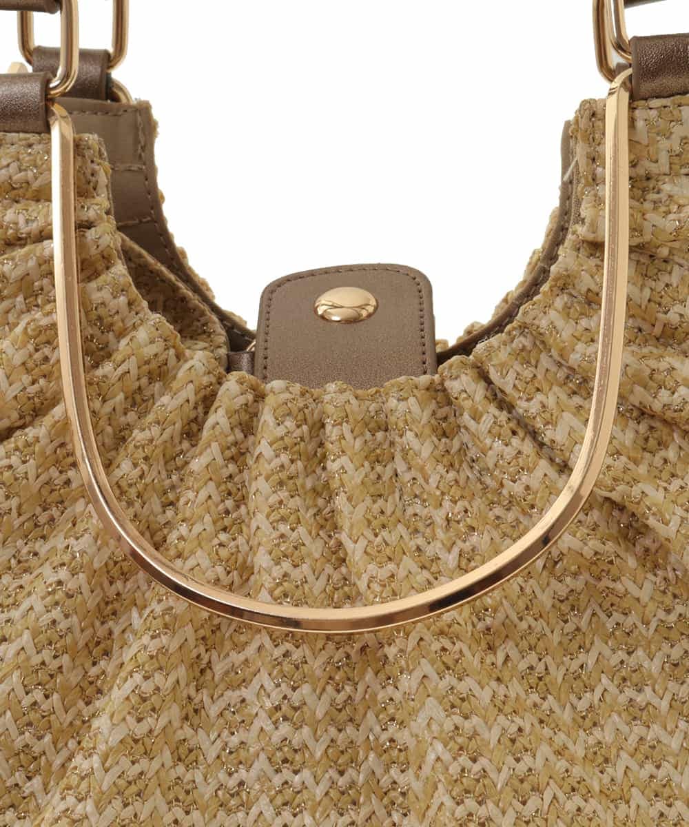 BPCGP31140 MK MICHEL KLEIN BAG(MK ミッシェルクラン バッグ) [3WAY]編みデザイントートバッグ ベージュ