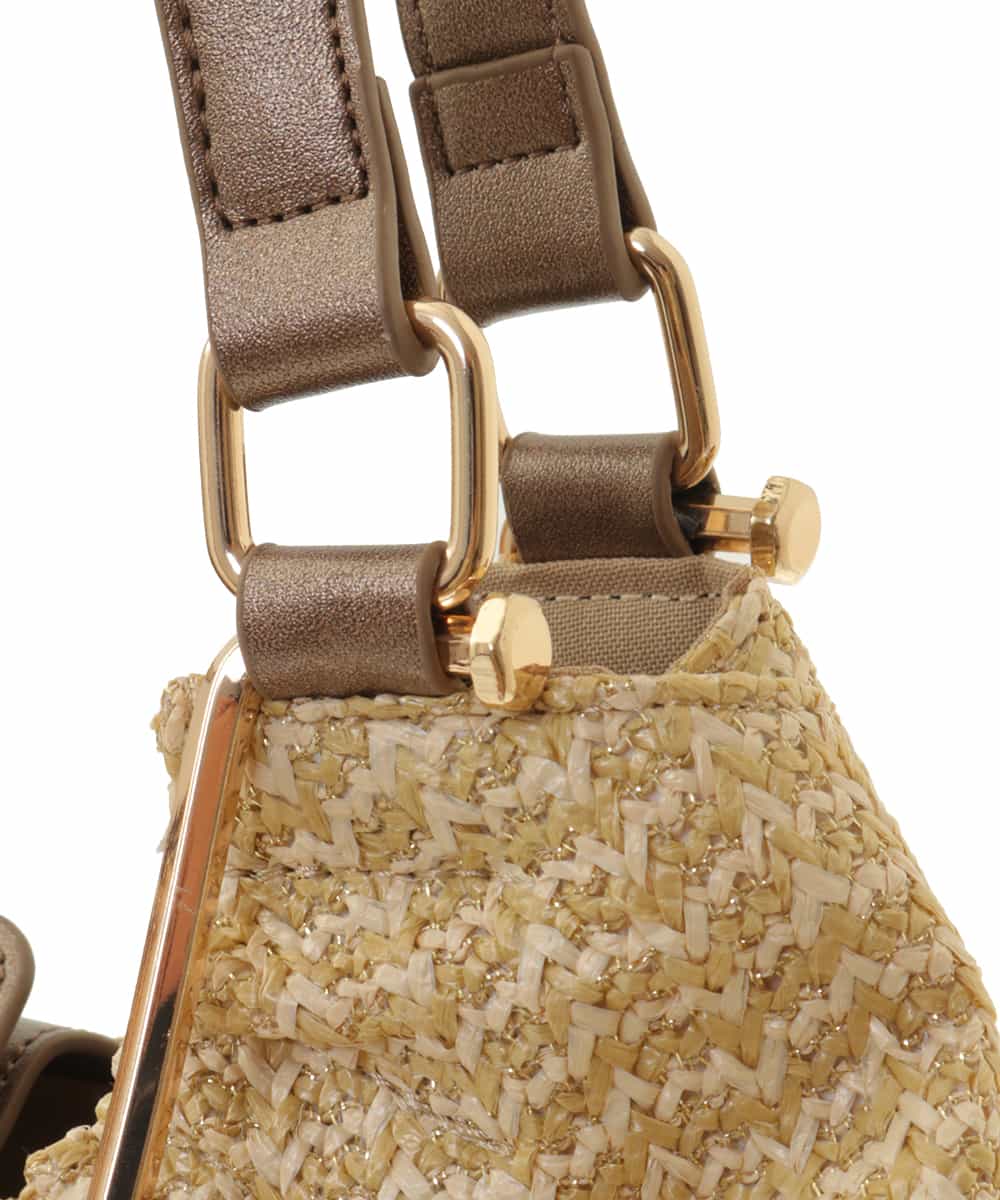 BPCGP31140 MK MICHEL KLEIN BAG(MK ミッシェルクラン バッグ) [3WAY]編みデザイントートバッグ ベージュ