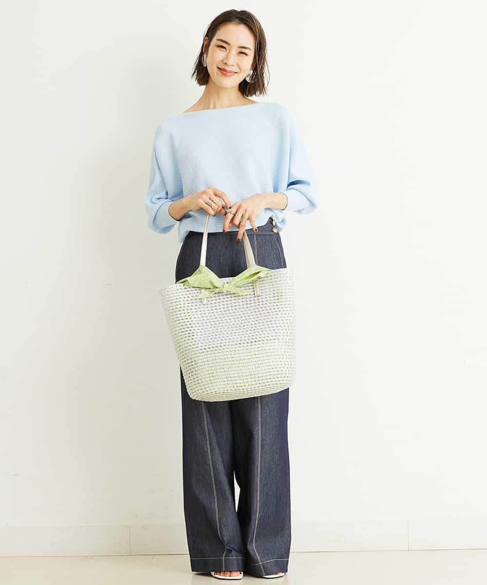 BPCGP32120 MK MICHEL KLEIN BAG(MK ミッシェルクラン バッグ) [インナー巾着付き]メッシュトートバッグ シルバー