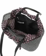 BPCGP32120 MK MICHEL KLEIN BAG(MK ミッシェルクラン バッグ) [インナー巾着付き]メッシュトートバッグ ブラック