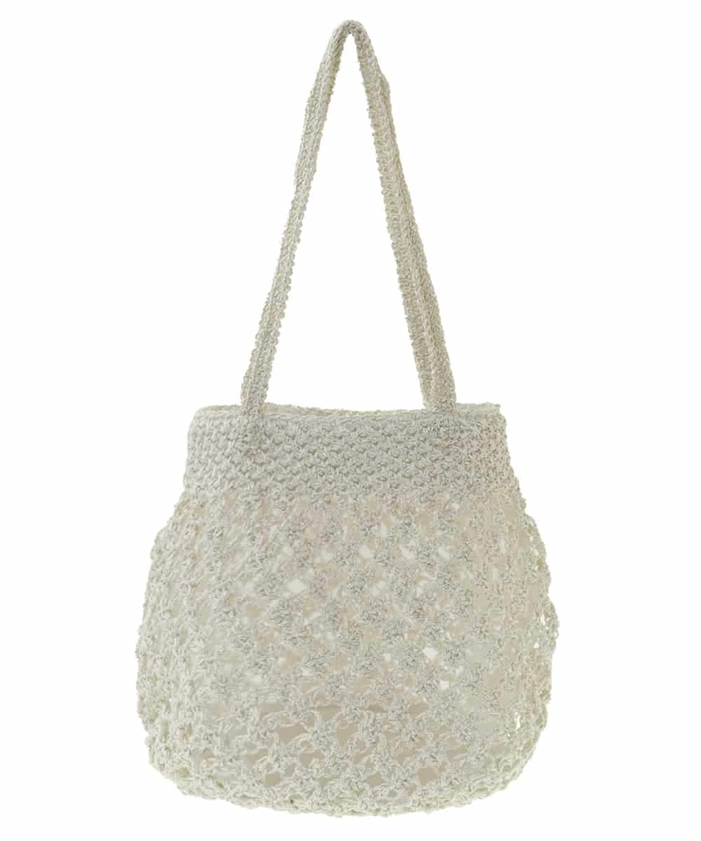 BPCGP33130 MK MICHEL KLEIN BAG(MK ミッシェルクラン バッグ) メタルメッシュシアーバッグ ホワイト