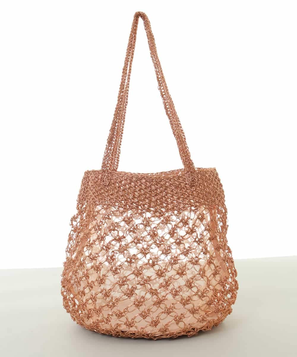 BPCGP33130 MK MICHEL KLEIN BAG(MK ミッシェルクラン バッグ) メタルメッシュシアーバッグ ゴールド