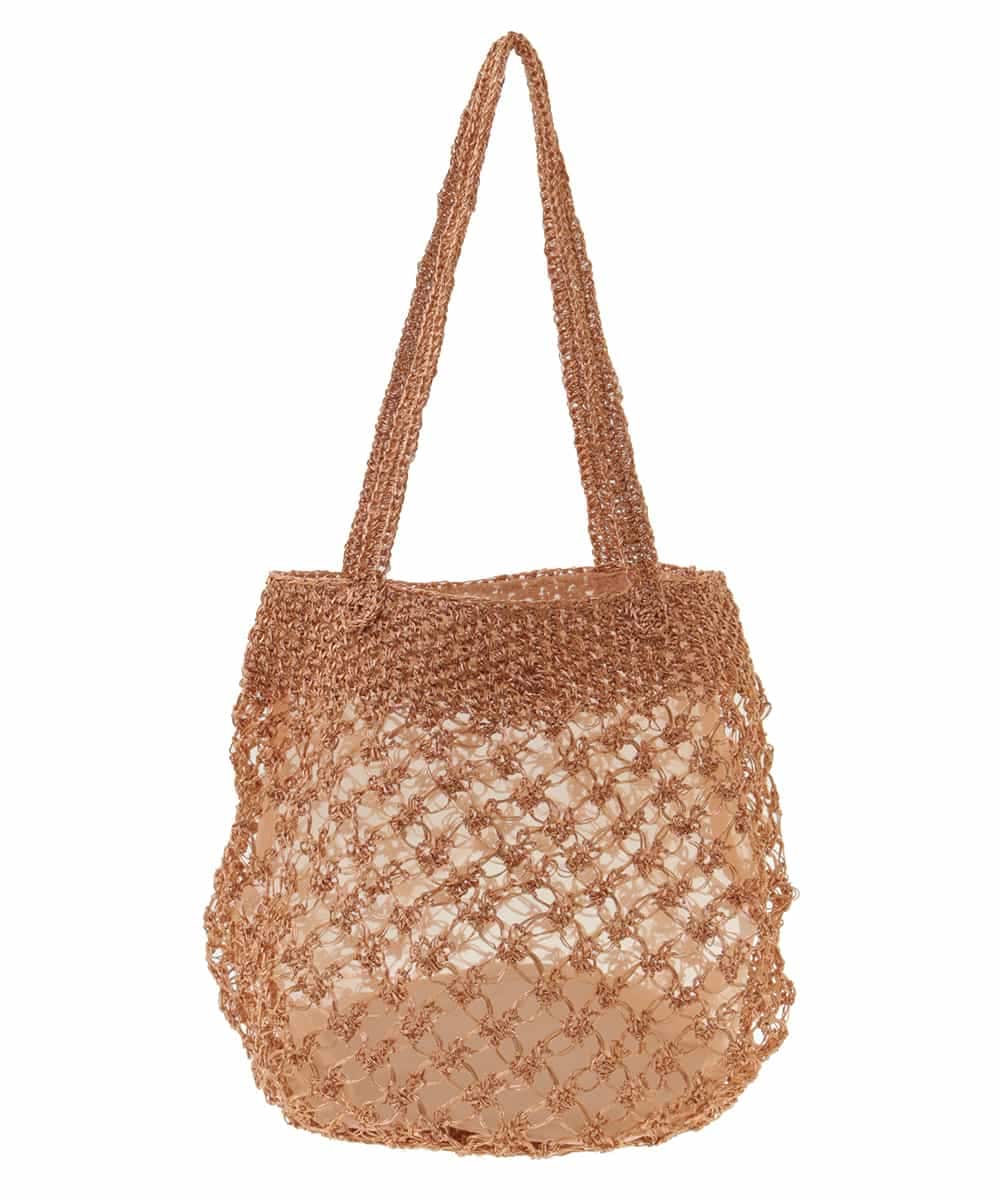 BPCGP33130 MK MICHEL KLEIN BAG(MK ミッシェルクラン バッグ) メタルメッシュシアーバッグ ゴールド