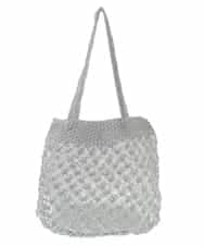 BPCGP33130 MK MICHEL KLEIN BAG(MK ミッシェルクラン バッグ) メタルメッシュシアーバッグ シルバー