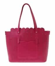 BPCGP34140 MK MICHEL KLEIN BAG(MK ミッシェルクラン バッグ) 【インナーポーチ付き】スカラップトートバッグ ピンク