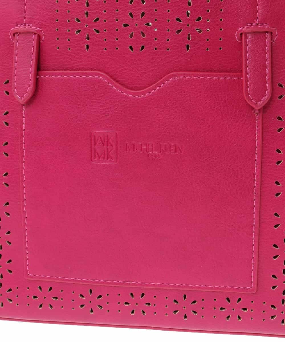 BPCGP34140 MK MICHEL KLEIN BAG(MK ミッシェルクラン バッグ) 【インナーポーチ付き】スカラップトートバッグ ピンク