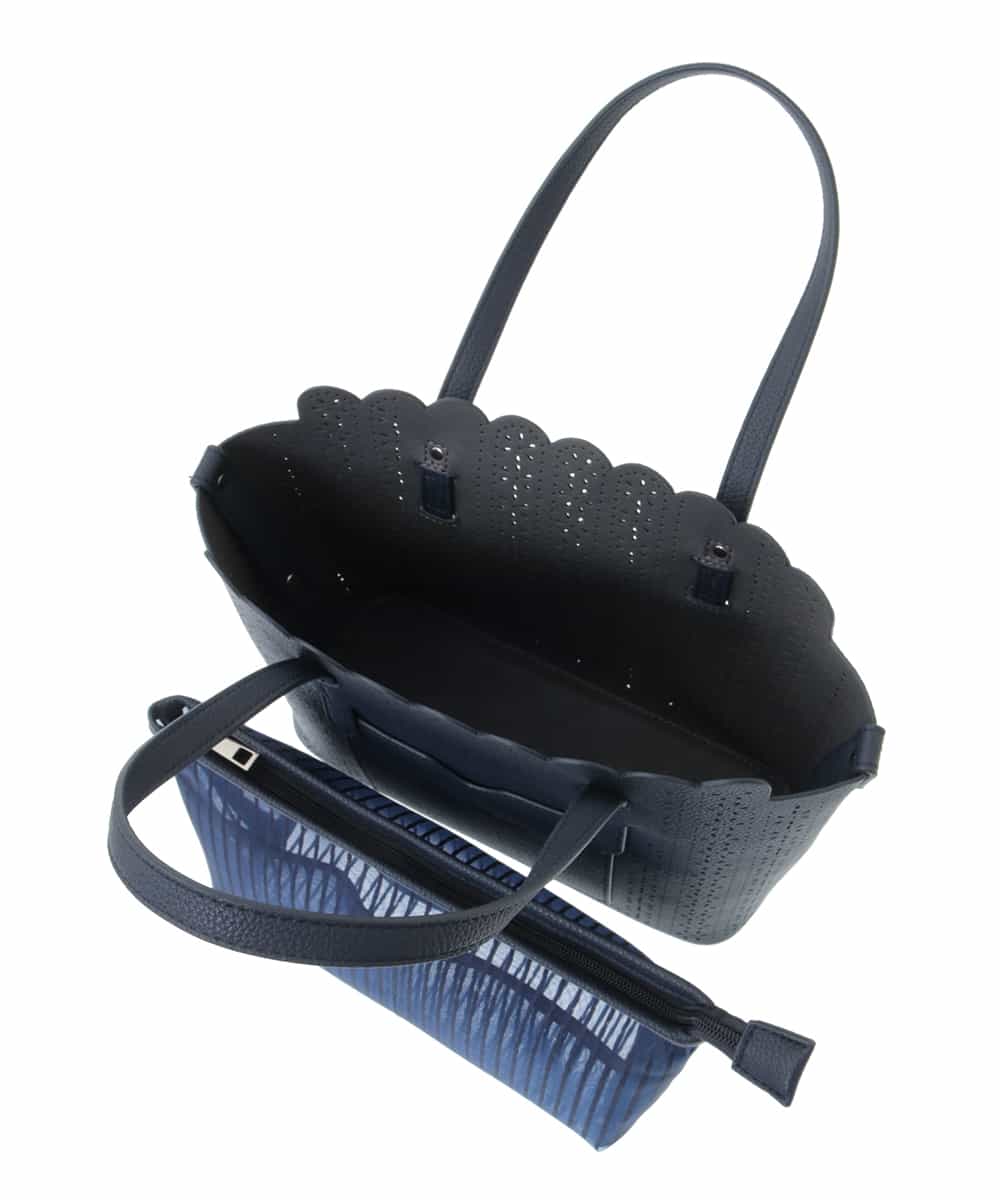 BPCGP34140 MK MICHEL KLEIN BAG(MK ミッシェルクラン バッグ) 【インナーポーチ付き】スカラップトートバッグ ピンク