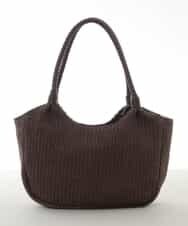 BPCGP37140 MK MICHEL KLEIN BAG(MK ミッシェルクラン バッグ) フェイクレザー編みデザイントート ブラウン
