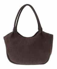 BPCGP37140 MK MICHEL KLEIN BAG(MK ミッシェルクラン バッグ) フェイクレザー編みデザイントート ブラウン