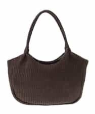 BPCGP37140 MK MICHEL KLEIN BAG(MK ミッシェルクラン バッグ) フェイクレザー編みデザイントート ブラウン