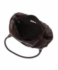 BPCGP37140 MK MICHEL KLEIN BAG(MK ミッシェルクラン バッグ) フェイクレザー編みデザイントート ブラウン