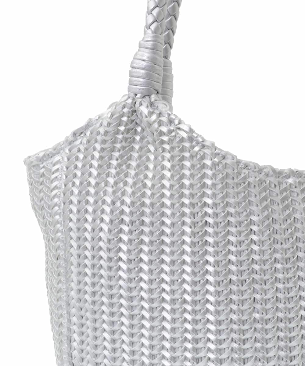 BPCGP37140 MK MICHEL KLEIN BAG(MK ミッシェルクラン バッグ) フェイクレザー編みデザイントート ブラウン